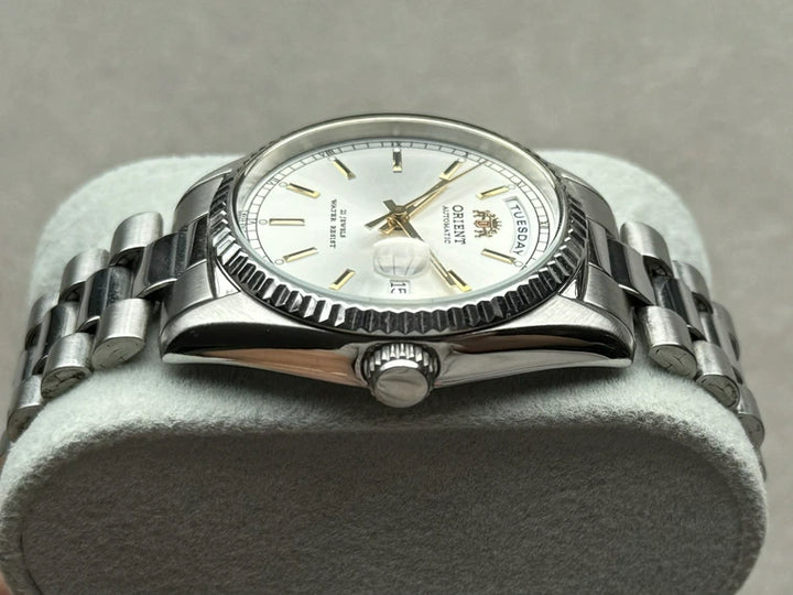 Orient First Generation Day-Date FEV03001WY (White)
