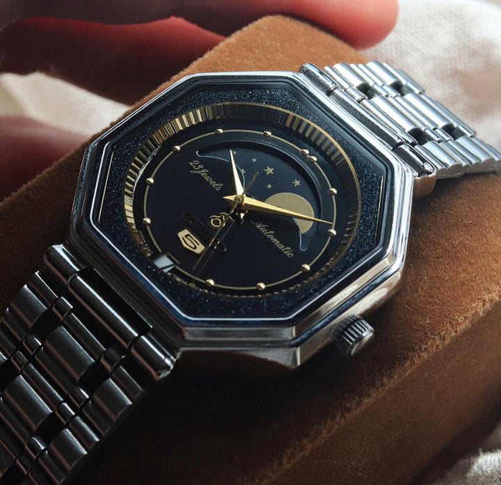 Seiko5 6347-5000 Mechanical Moonphase