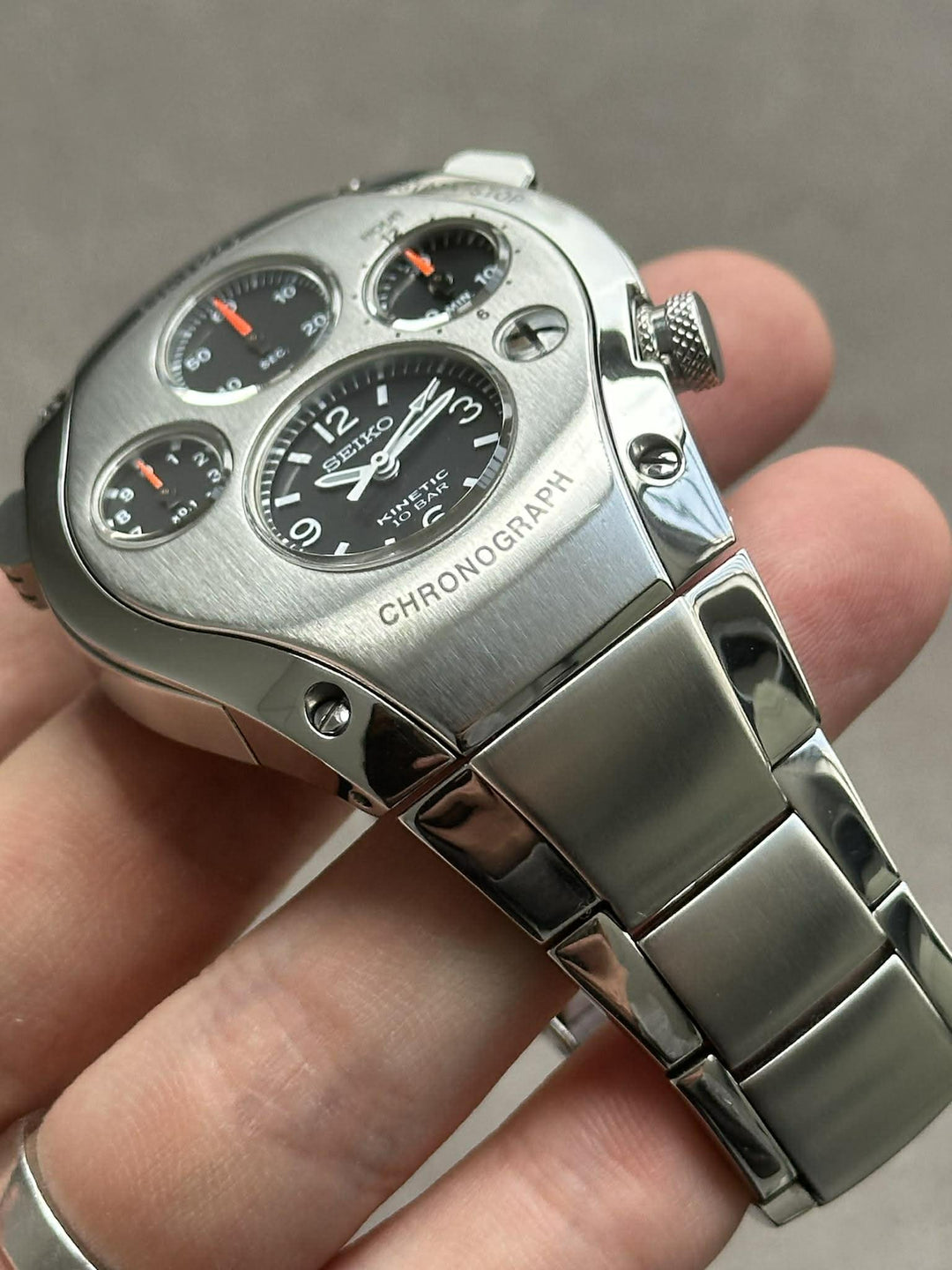 Seiko Sportura SBCG001 Kinetic Chronograph