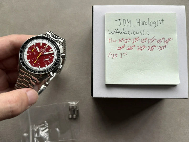 Omega Speedmaster 3510.61 “Schumacher” Ferrari Red