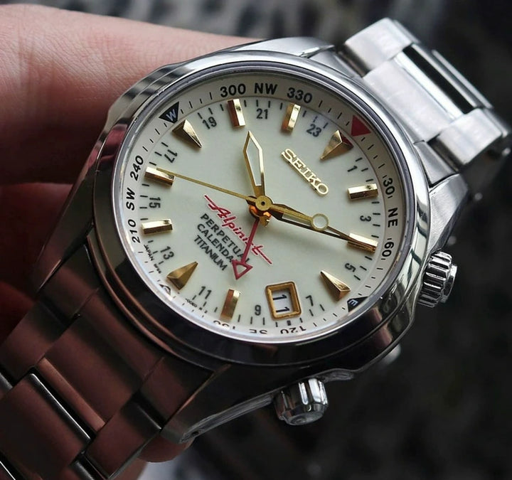 Seiko SBCJ021 Alpinist - Full Lume Dial - HAQ Perpetual Calendar GMT