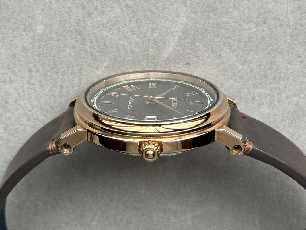 Seiko SARY008 Rose Gold "Black Guilloche"