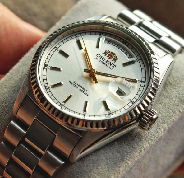 Orient First Generation Day-Date FEV03001WY (White)