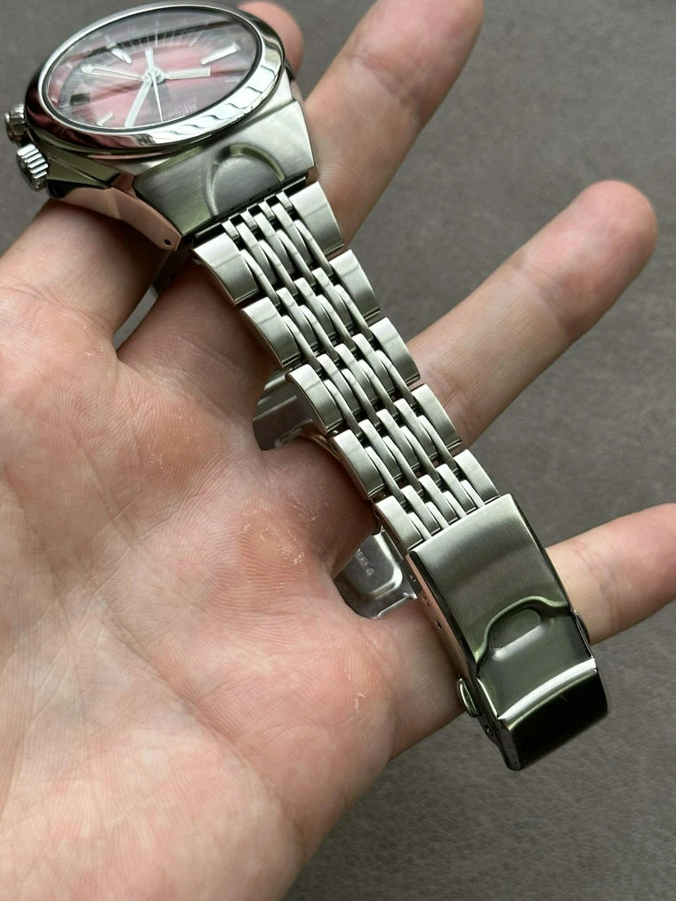 Seiko SUS Mechanical GMT SCFF007 4S12-0010 Red Dial