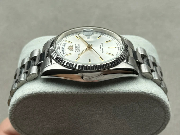 Orient First Generation Day-Date FEV03001WY (White)