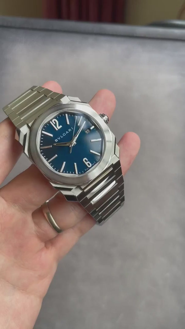 Bvlgari Octo Solo Tempo Ref. BGO38C3SSD ( Blue Dial )