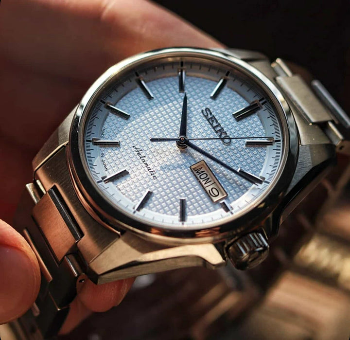 Seiko SRP465 "Ice Blue Waffle Dial"